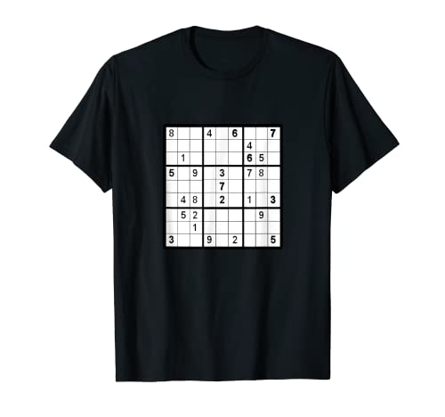 Sudoku Puzzle Juego Trivia Desafío Camiseta