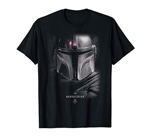 Star Wars The Mandalorian Big Face Poster Camiseta