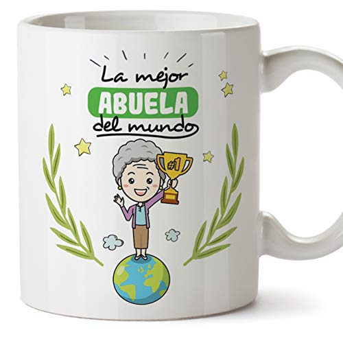 MUGFFINS Taza Abuela - La Mejor Abuela del Mundo -...
