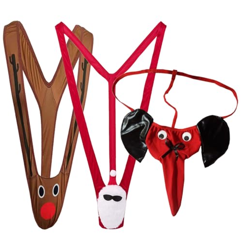 VemeFufu Hombre Sexy String Tanga Navidad Ropa...