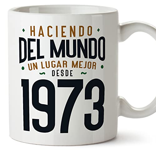MUGFFINS Tazas 1973 Cumpleaños - En Español -...