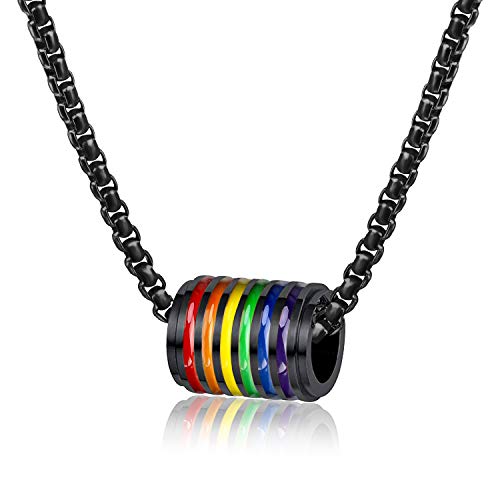 PHOGARY Gay Pride Collar Accesorio LGBT, Joyas...