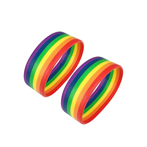Deyiis Pulsera telescópica de arco iris LGBT,...