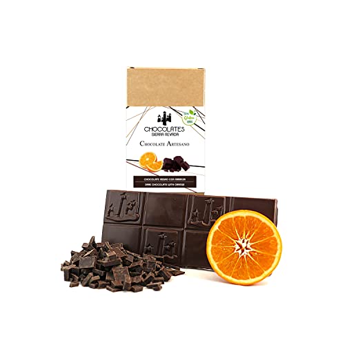 Chocolate negro artesano con naranja