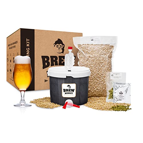 Brew Monkey® Kit de Elaboración de Cerveza Rubia...