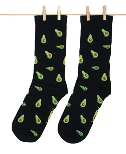 Roits Calcetines Aguacates Negros Hombre y Mujer -...