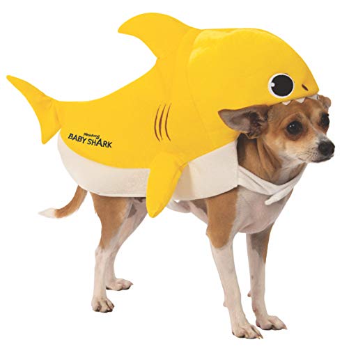Disfraz de tiburón para Mascota, tamaño Mediano