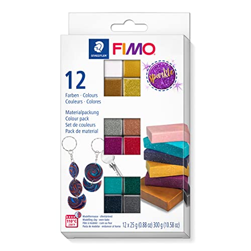STAEDTLER 8013 C12-4 FIMO Effect Colour Pack -...