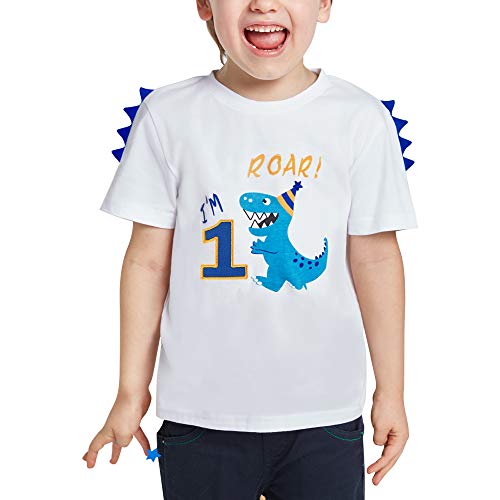 Dinosaurio Camiseta de Cumpleaños - 1er...