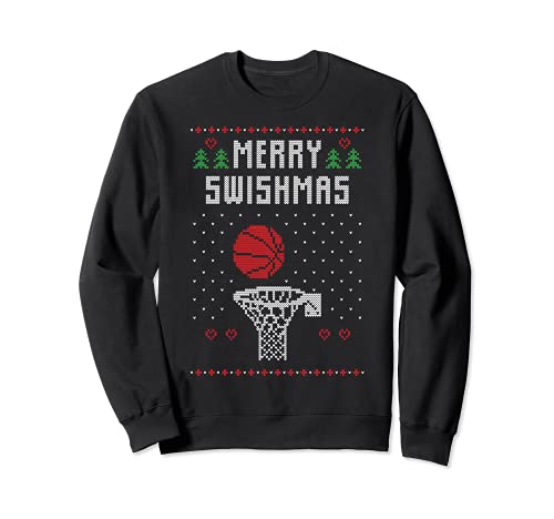 Ugly Christmas Sweater Jugar Baloncesto Dunking...