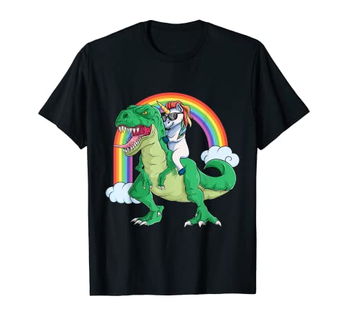 T Rex - Camisa de unicornio para niños y niñas,...