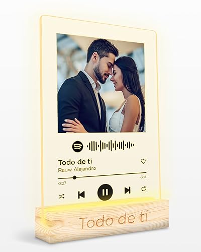 Panorama Placa Cuadro Spotify Personalizada con...