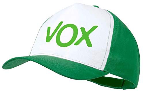 MERCHANDMANIA Gorra Verde Logo Partido VOX Color...