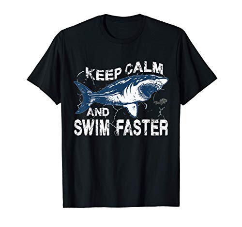 Megalodón Swim Faster Tiburón gigante Shark...