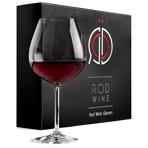 ROD Wine Juego de Copas de Vino Tinto - Vasos de...