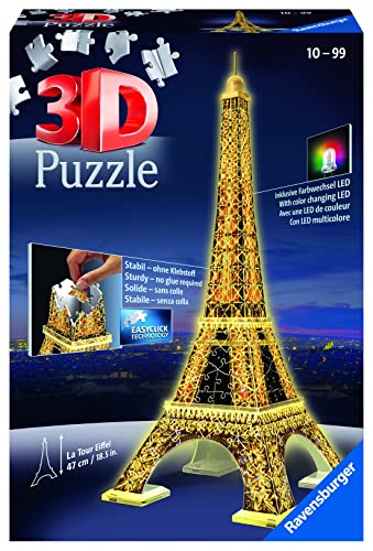 Ravensburger - Puzzle 3D, Torre Eiffel Edición...