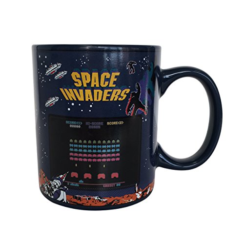 Space Invaders calor cambio taza, cerámica,...