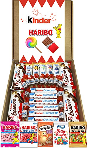 Lote Chocolates Kinder y Haribo Regalo. La Caja...