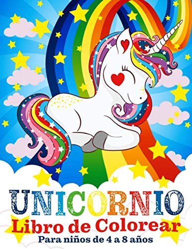 Unicornio Libro de Colorear para Niños de 4 a 8...