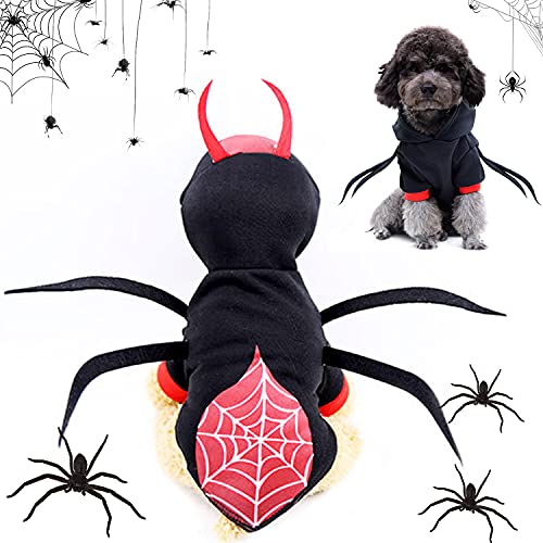 Mascota Perro Traje de araña de Halloween, Ropa...