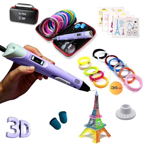 Boligrafo 3D niños - Lápiz 3D - Filamento pla -...