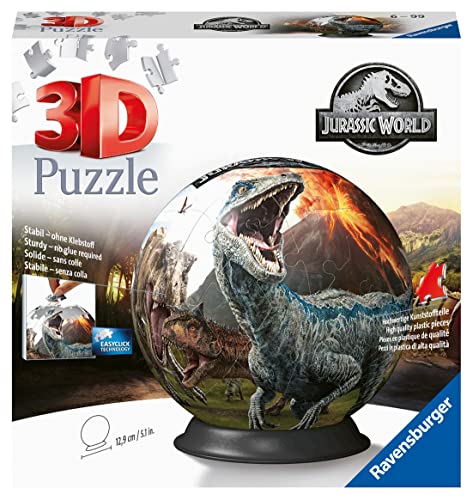 Ravensburger 3D Puzzle ball Jurassic World, 72...