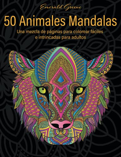 50 Animales Mandalas, Vol. 1: Una mezcla de...