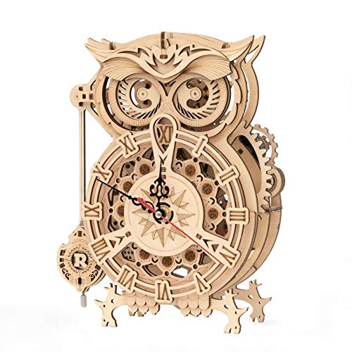 ROKR Owl Clock Puzzle 3D Maqueta Madera | Maquetas...