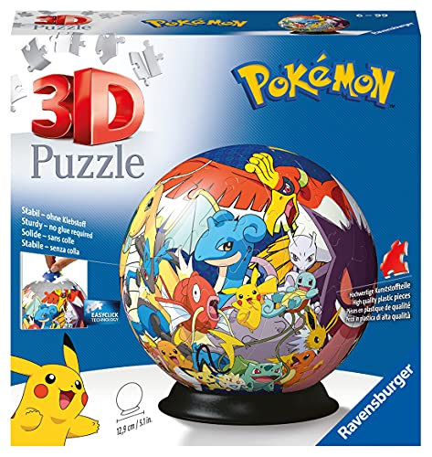 Ravesburger 3D Puzzle ball Pokemon, 72 Piezas,...