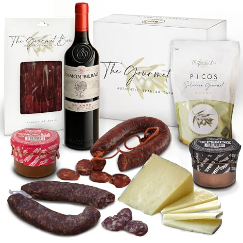 GOURMET BOX | Cesta Gourmet con Vino | Productos...
