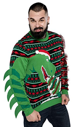 Suéter de Navidad unisex para hombre, divertido...