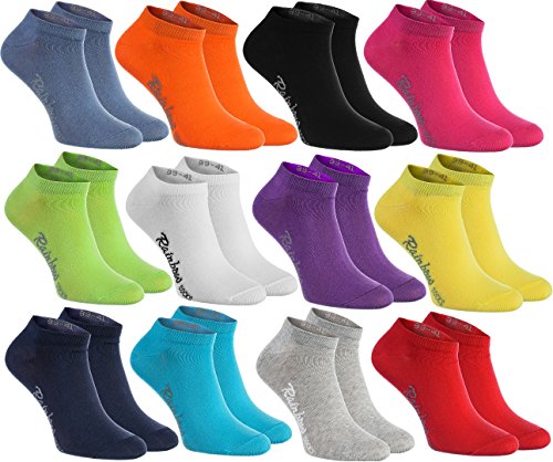 Rainbow Socks - Hombre Mujer Calcetines Cortos...