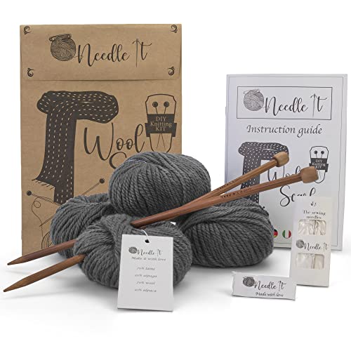 Needle It® - Kit completo para tejer lana...
