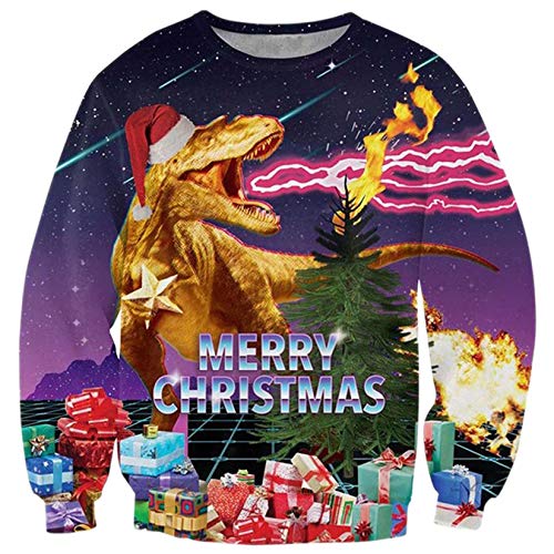 ALISISTER Ugly Christmas Jumpers para Hombres...