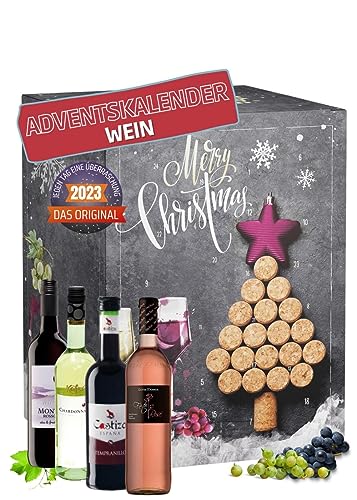 Calendario de adviento del vino con 24 x 0,25L...