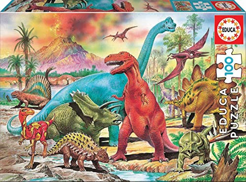 Educa - Dinosaurios Puzzles, 100 Piezas,...