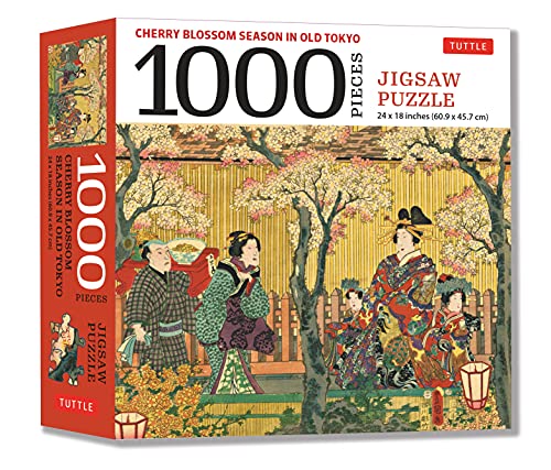 1000 Piece Puzzle: Cherry Blossom Season in Old...